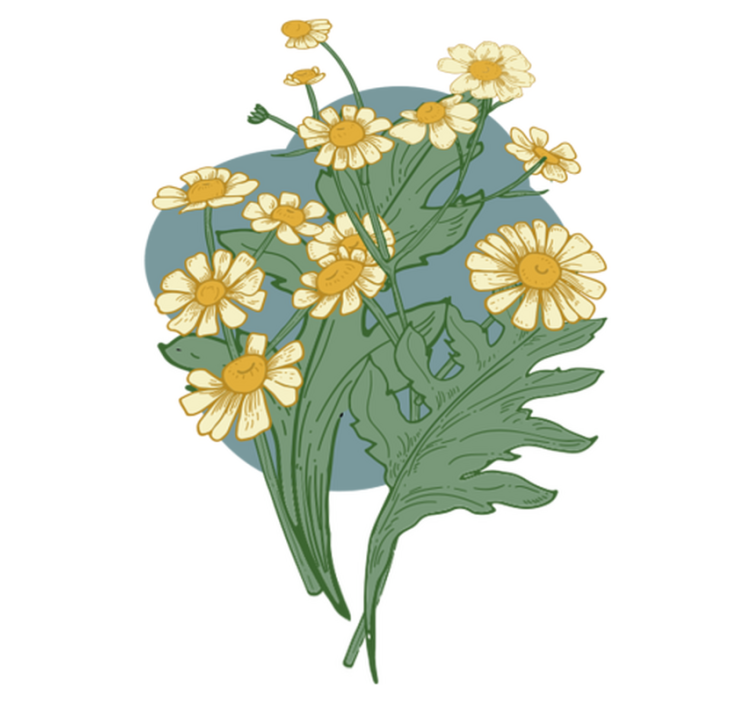 Tapis vinyle plantes composition Éclatante de fleurs - TenStickers