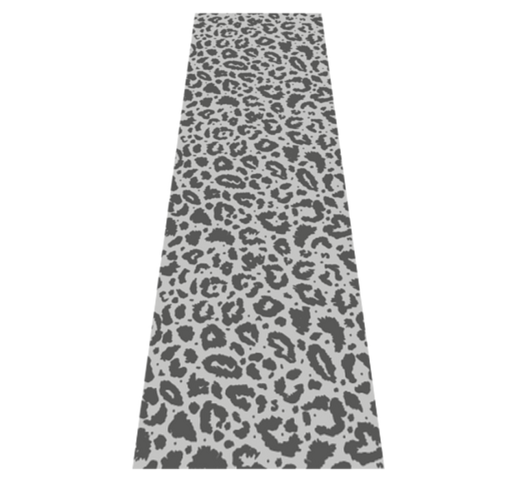 Tapis vinyle motif animal imprimé léopard gris classique - TenStickers