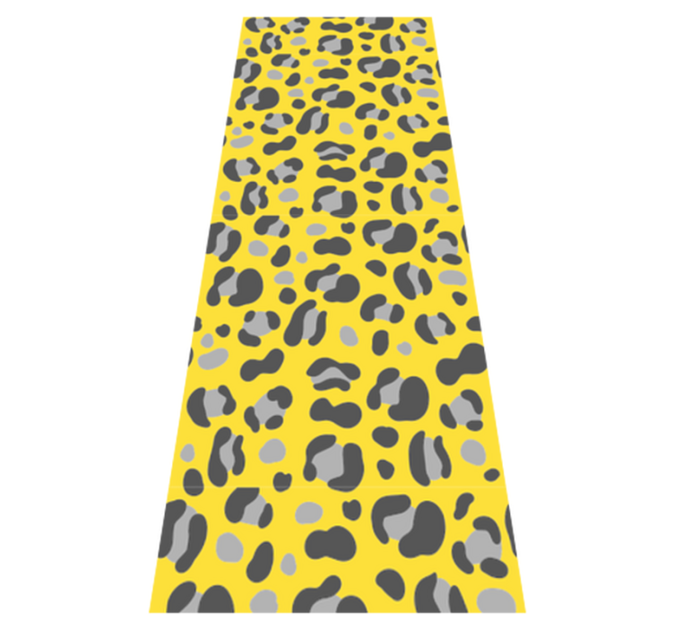 Tapis vinyle motif animal imprimé léopard pantone - TenStickers