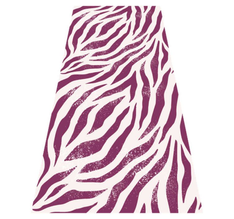Tapis vinyle motif animal zèbre violet et blanc - TenStickers