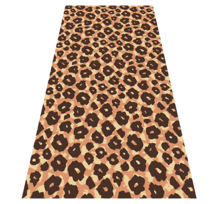Tapis vinyle motif animal imitation léopard velouté - TenStickers