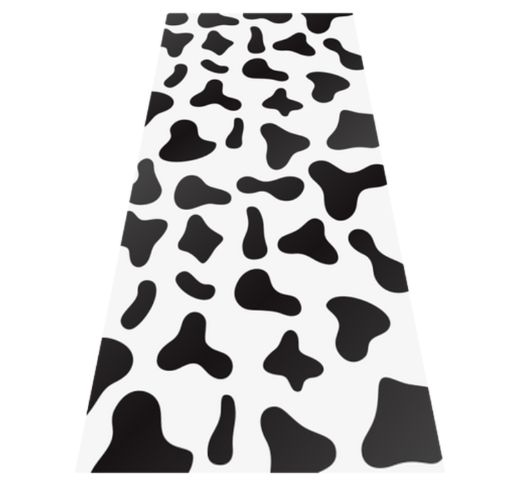 Tapis vinyle motif animal imprimé vache - TenStickers