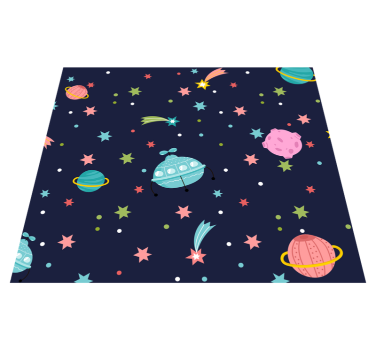 Tapis vinyle étoile espace céleste - TenStickers