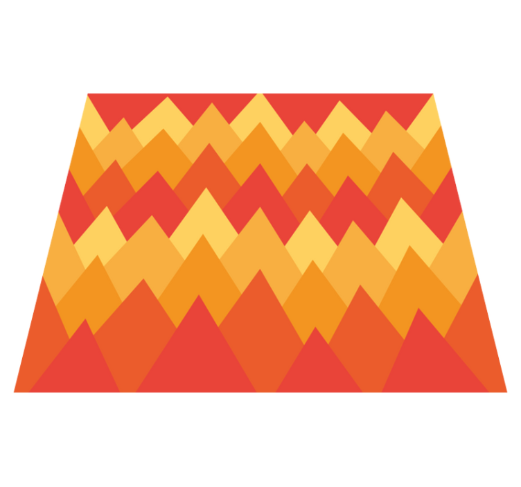 Tapis vinyle géométrique montagnes abstraites - TenStickers