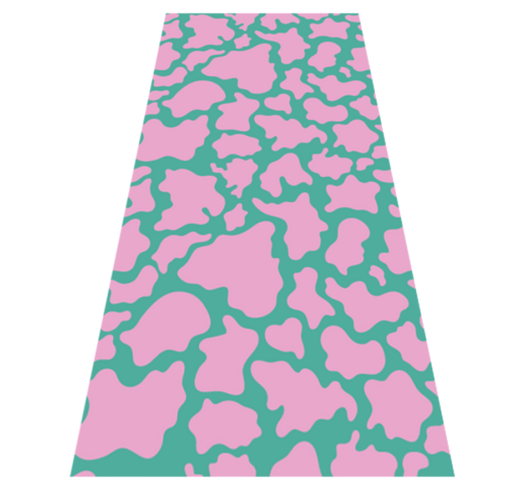 Tapis vinyle chambre imprimé vache coloré - TenStickers
