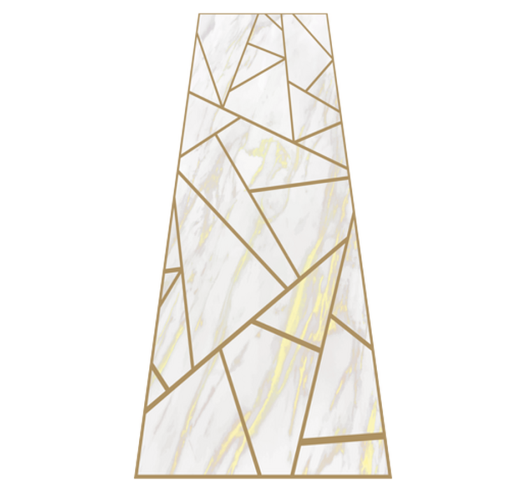 Tapis vinyle chambre mosaïque géométrique marbrée - TenStickers