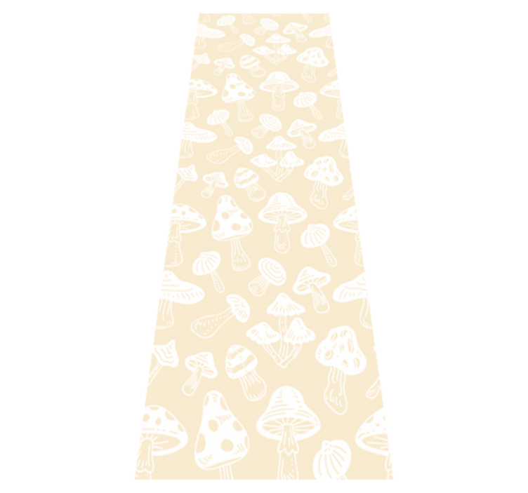 Tapis vinyle chambre designs de champignons beiges - TenStickers
