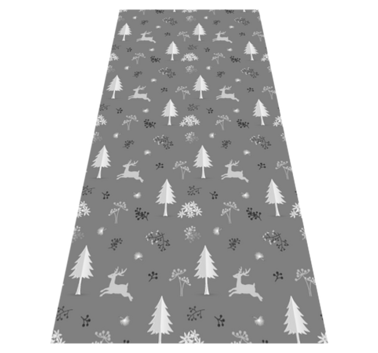 Tapis vinyle chambre cerfs gris - TenStickers