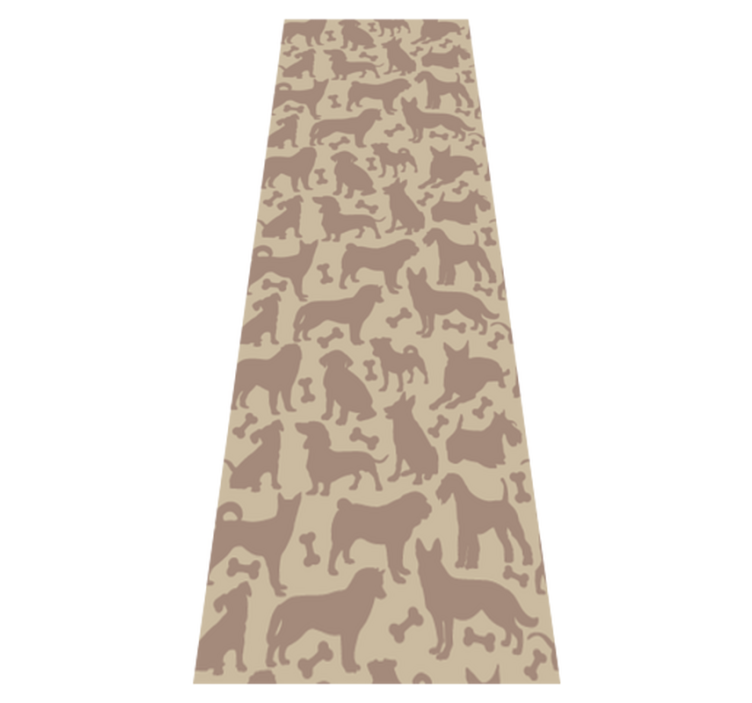 Tapis vinyle chambre motif chien sans couture - TenStickers