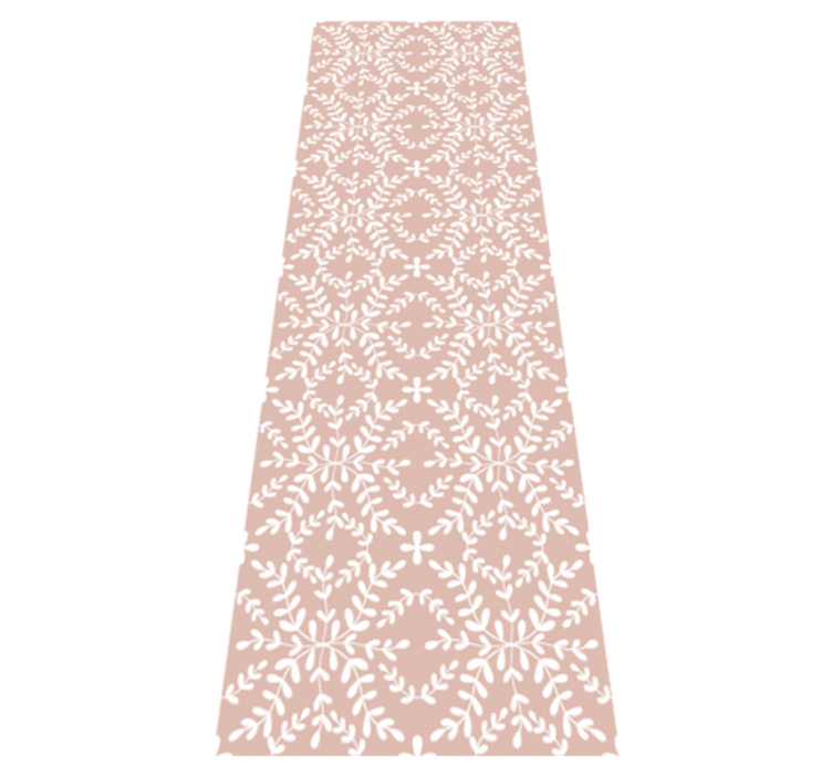 Tapis vinyle chambre motif feuilles ornementales vintage - TenStickers