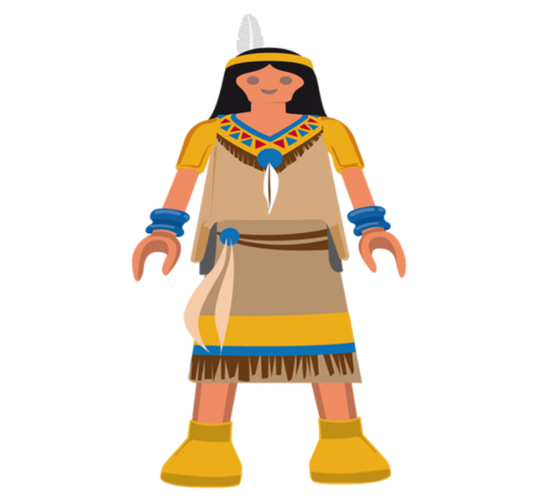 Tapis vinyle pour enfants playmobil inde - TenStickers