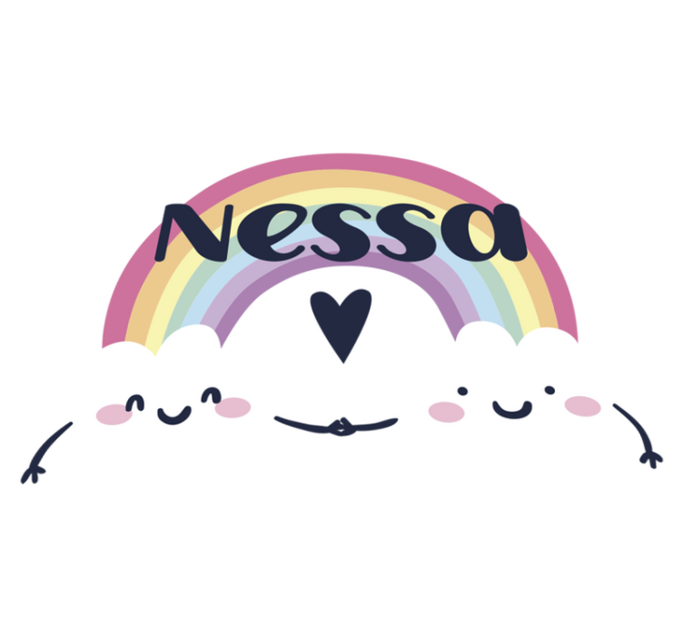 Tapis vinyle pour enfants arc-en-ciel personnalisé - TenStickers