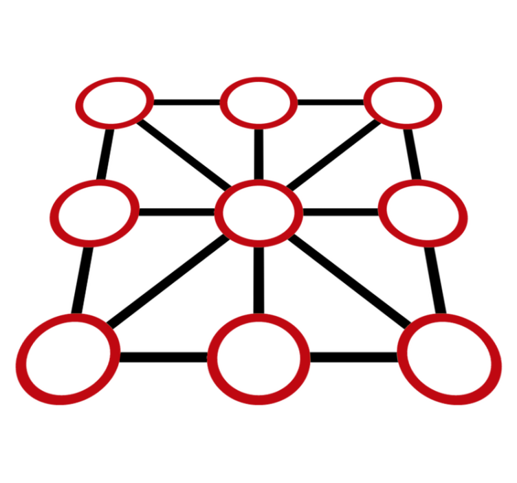 Tapis vinyle jeux trois en ligne - TenStickers