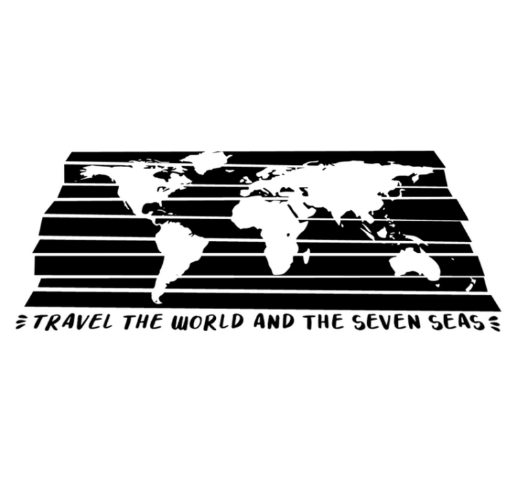 Tapis vinyle carte du monde pour explorer le monde - TenStickers