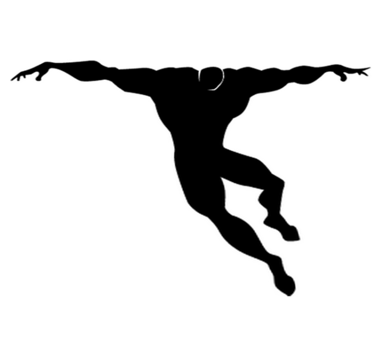 Tapis vinyle pour enfants super-héros en action - TenStickers