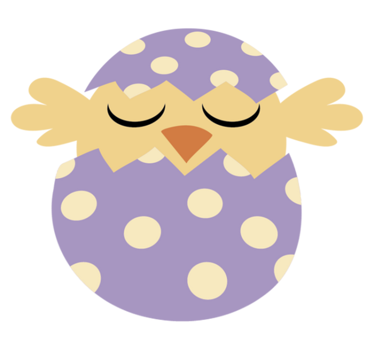 Tapis vinyle pour enfants oiseau de pâques - TenStickers