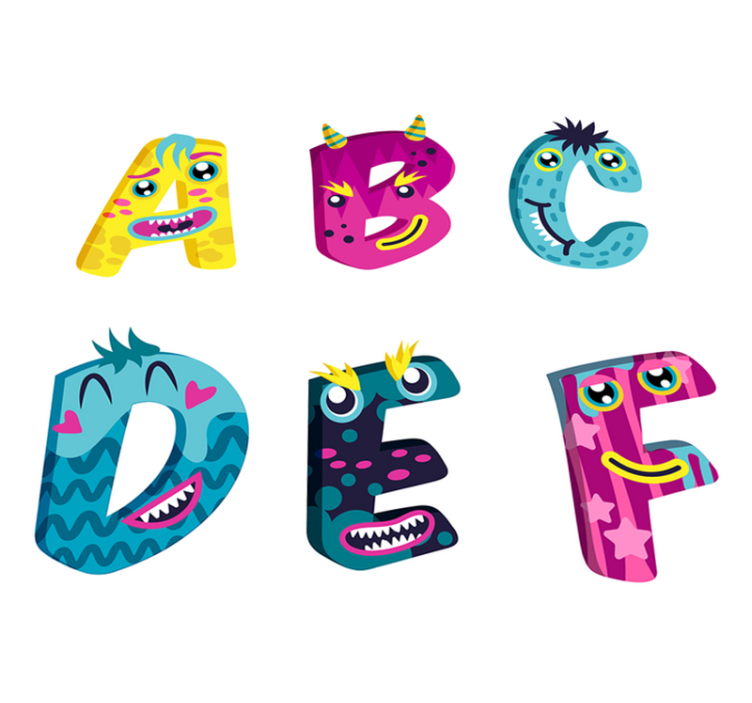 Tapis vinyle pour enfants lettres de l'alphabet - TenStickers