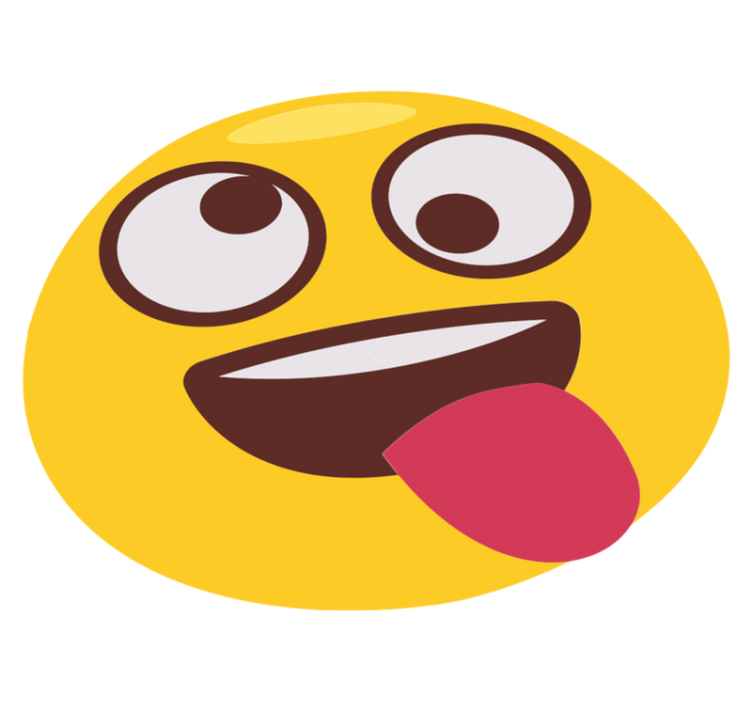 Tapis vinyle pour enfants visage emoji ludique - TenStickers