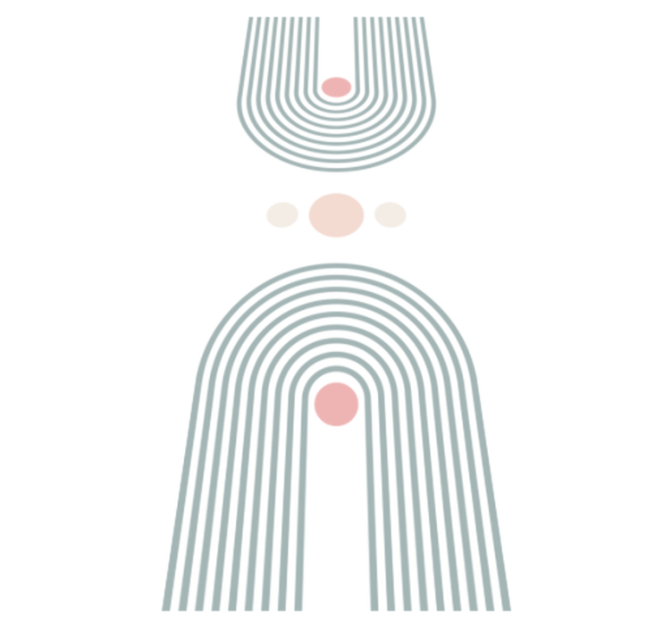 Tapis vinyle salle de bain design minimaliste abstrait - TenStickers