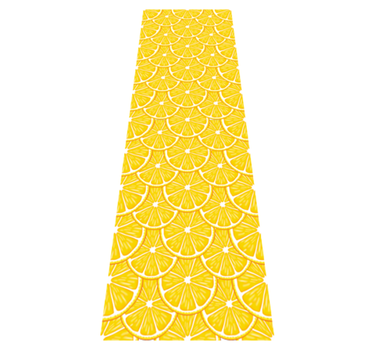 Tapis vinyle cuisine motif orange frigo - TenStickers