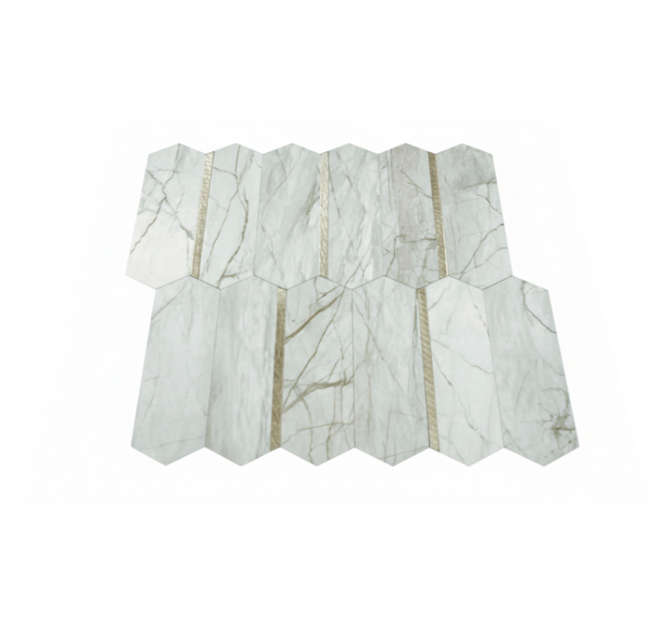 Tapis vinyle cuisine design marbre tendance - TenStickers