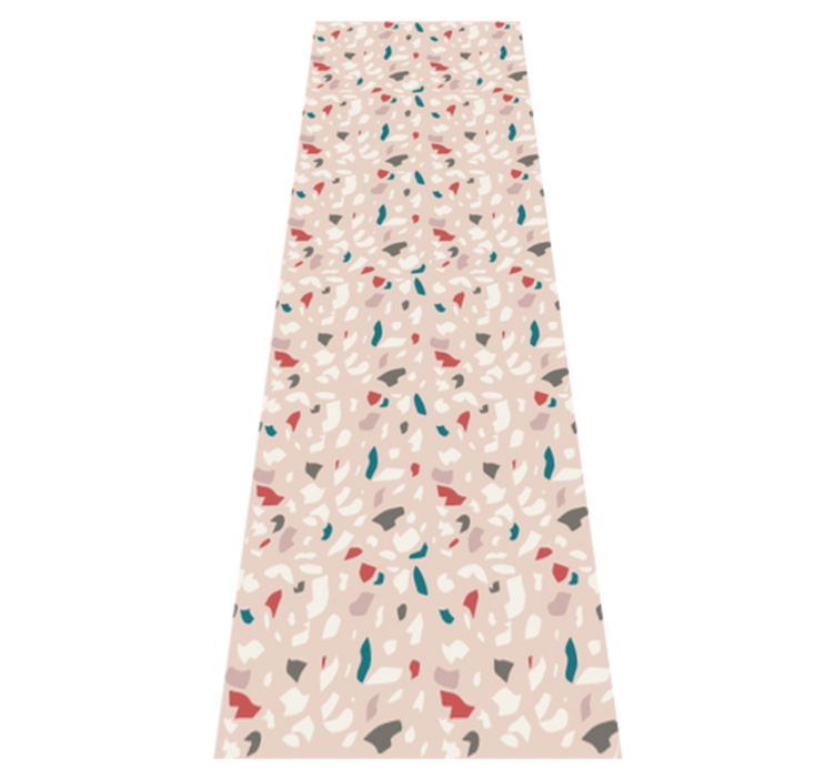 Tapis vinyle chambre motif effet terrazzo - TenStickers