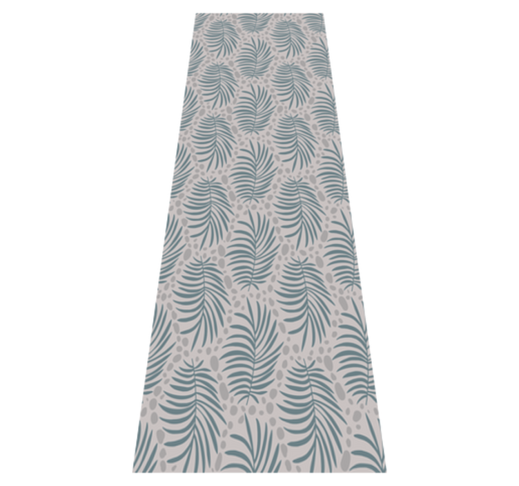 Tapis vinyle chambre motif hamptons tropical bleu - TenStickers