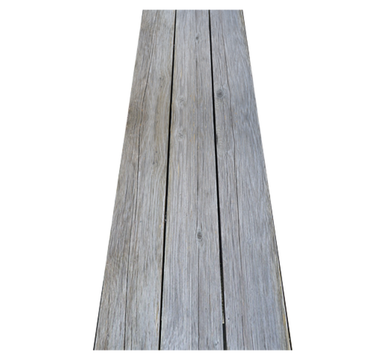 Tapis vinyle chambre style nordique bois brut gris - TenStickers