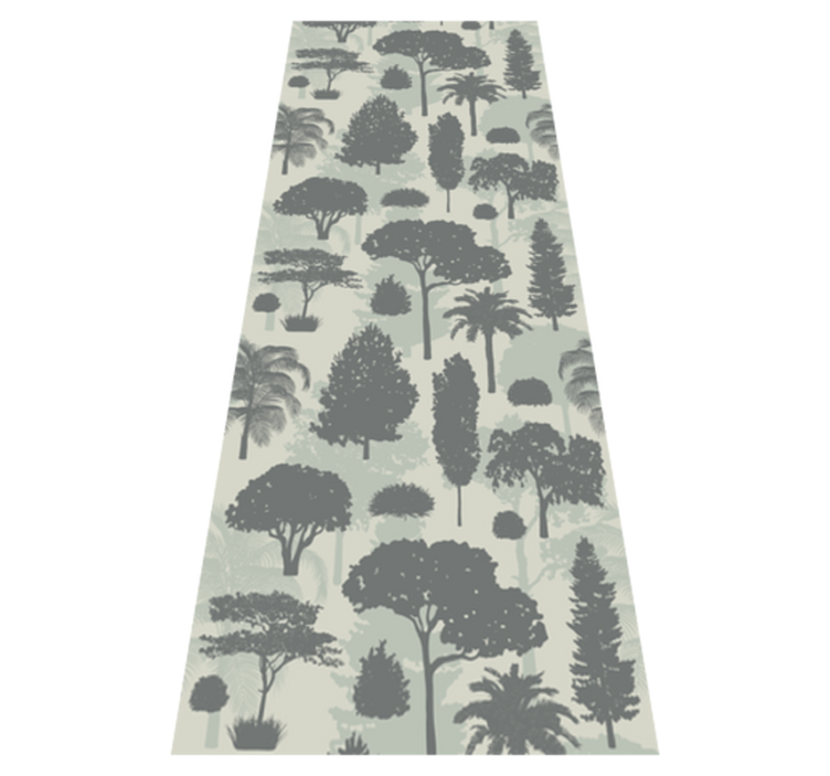 Tapis vinyle chambre motifs arbres style nordique - TenStickers