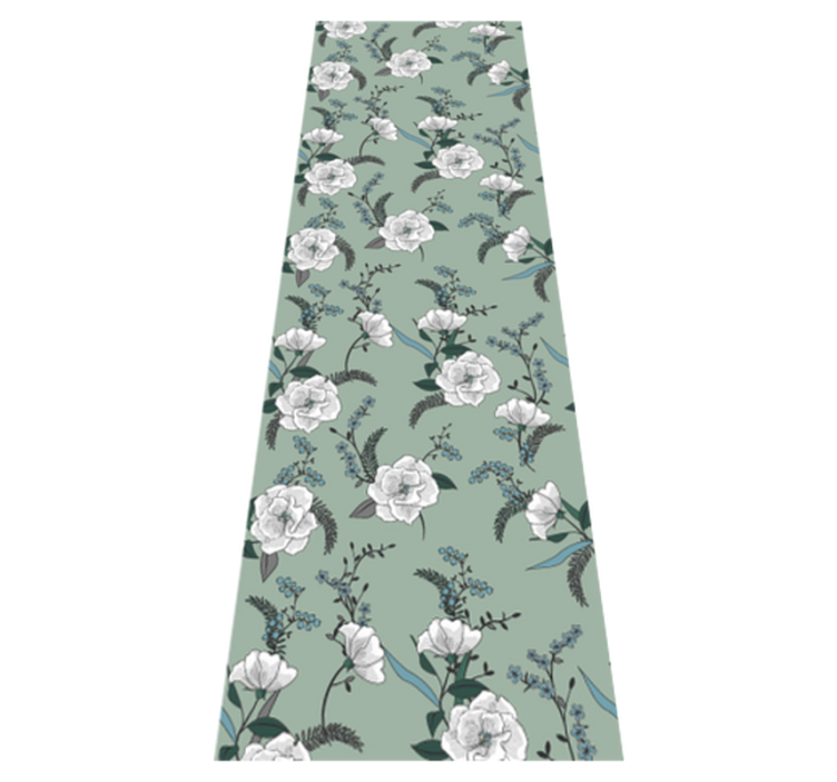 Tapis vinyle chambre arbre magnolia blanc magnifique - TenStickers