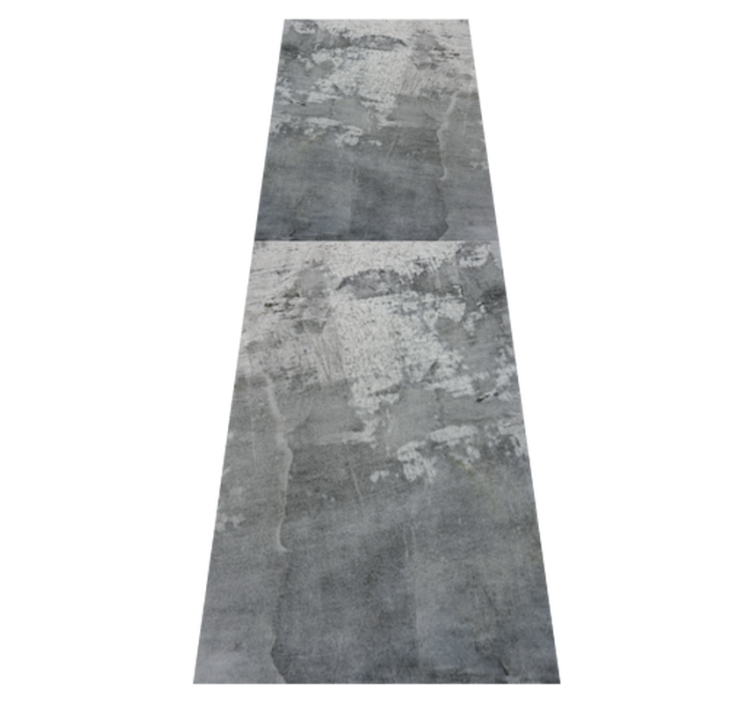 Tapis vinyle chambre motif argenté rétro rectangulaire - TenStickers