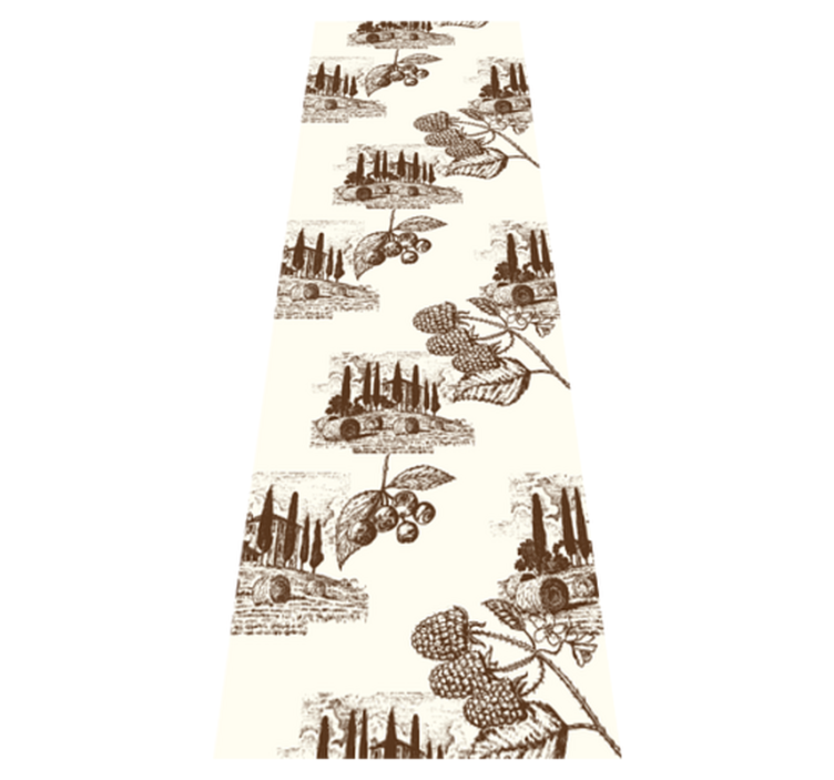 Tapis vinyle chambre motif de vie campagnarde française - TenStickers