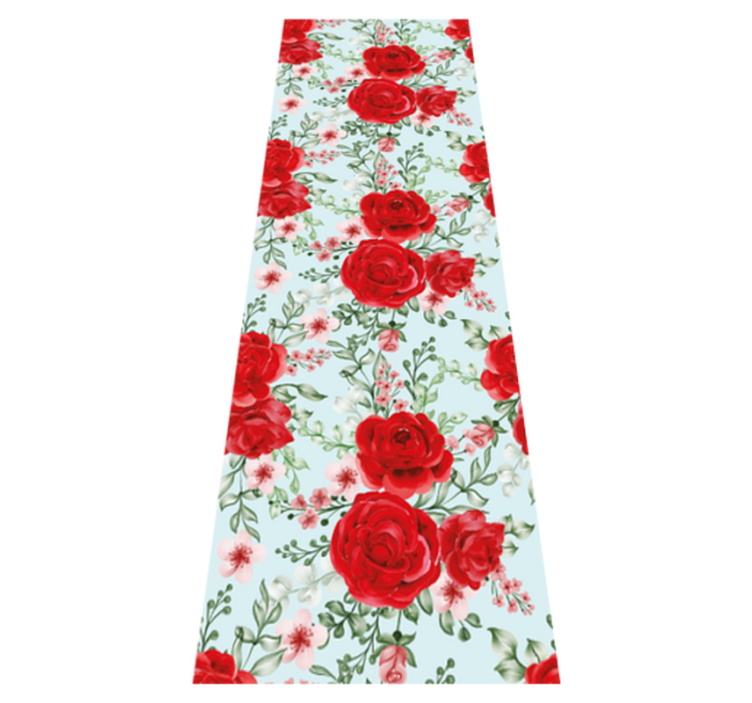 Tapis vinyle chambre style fleurs grandmillenial - TenStickers