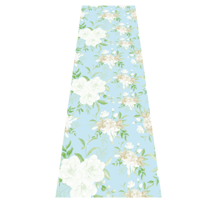 Tapis vinyle chambre style floral sauvage grandmillenial - TenStickers