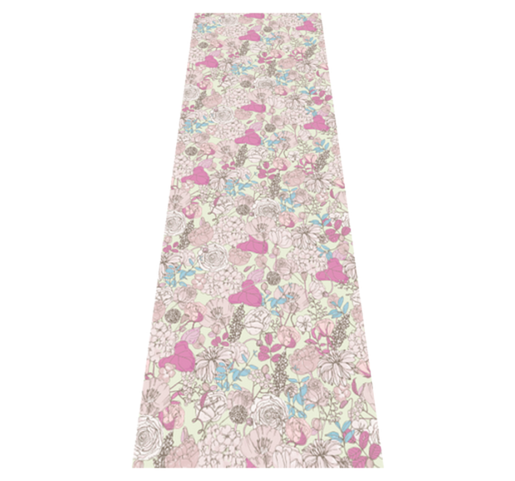 Tapis vinyle chambre style floral grandmillenial - TenStickers