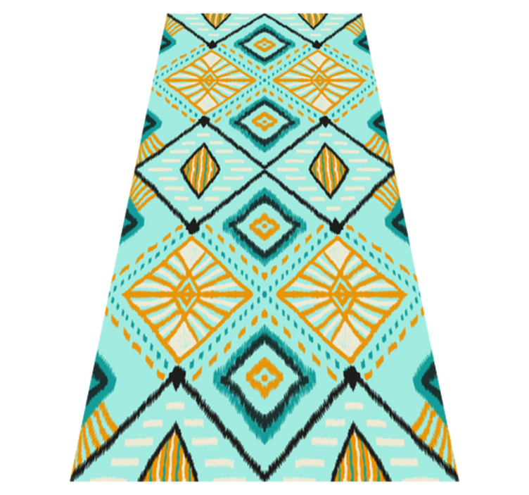 Tapis vinyle chambre design géométrique africain - TenStickers