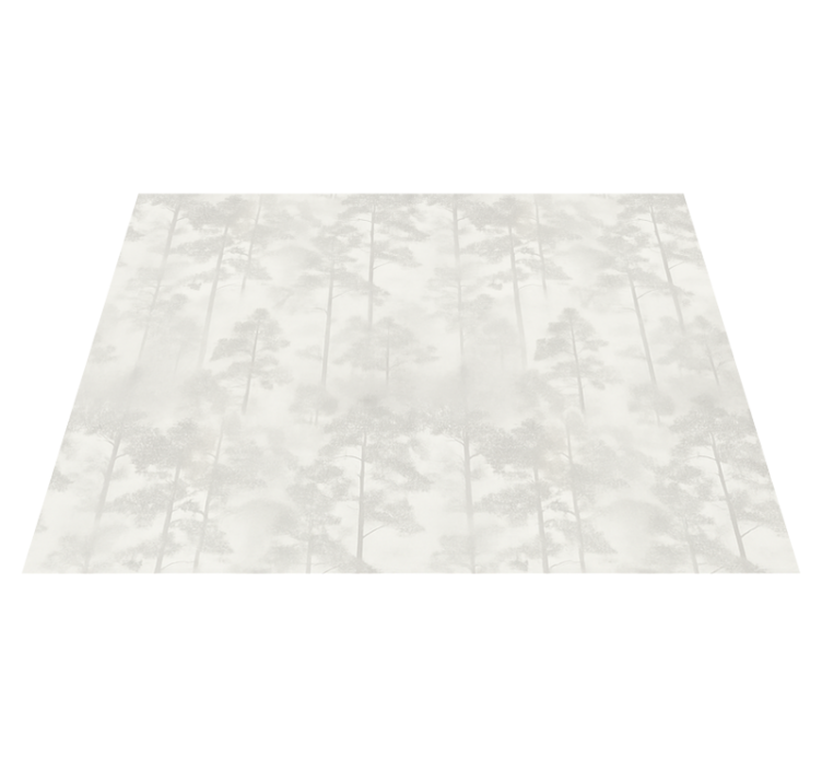 Tapis vinyle chambre forêt brumeuse mystérieuse - TenStickers