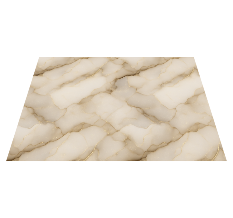 Tapis vinyle chambre marbre blanc et or luxe - TenStickers