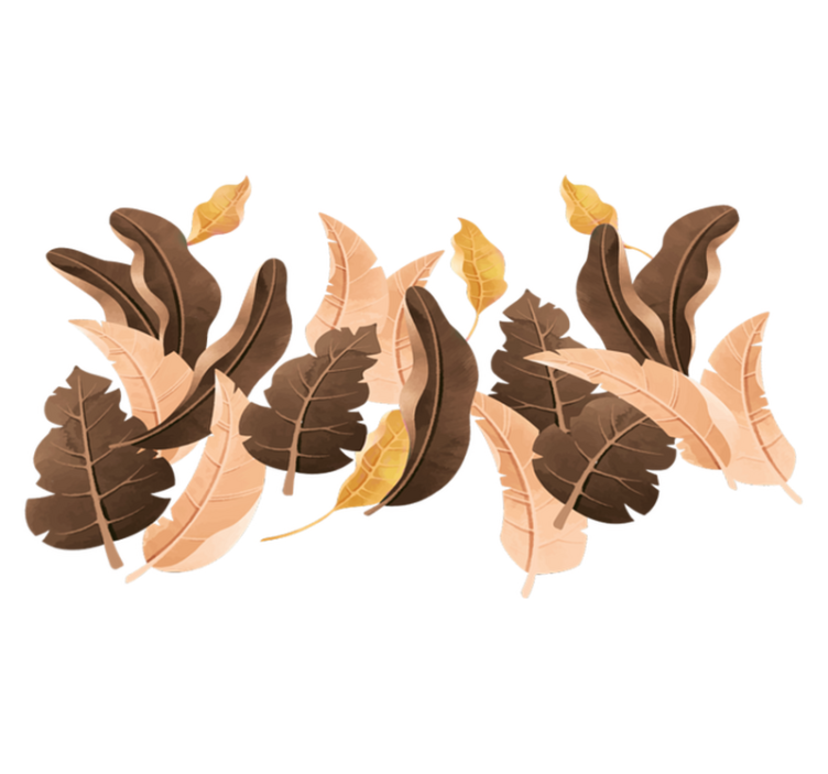 Tapis vinyle chambre plantes beige savannah - TenStickers