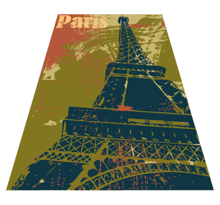 Tapis vinyle chambre décoratif paris poster - TenStickers