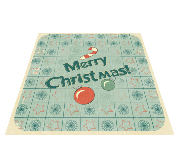Tapis vinyle chambre panneau décoratif joyeux noël - TenStickers