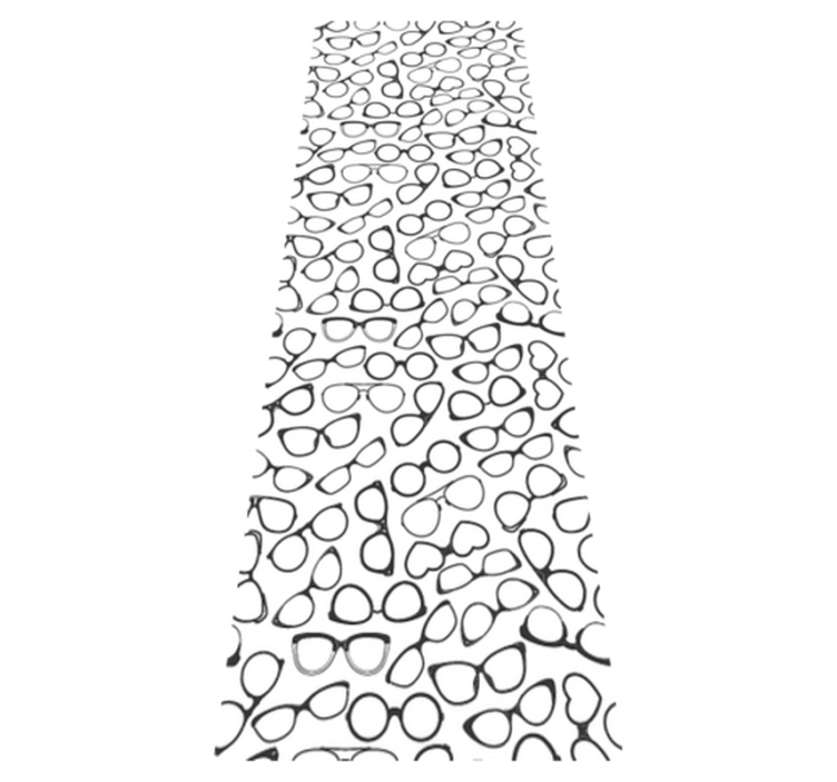 Tapis vinyle bureau motif lunettes de soleil tendance - TenStickers