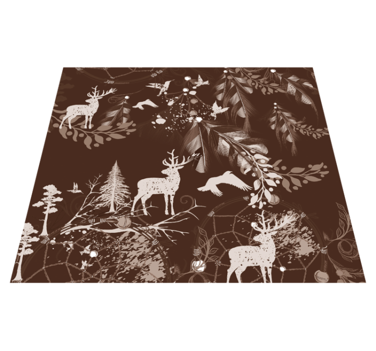 Tapis vinyle chambre cerf décoratif - TenStickers