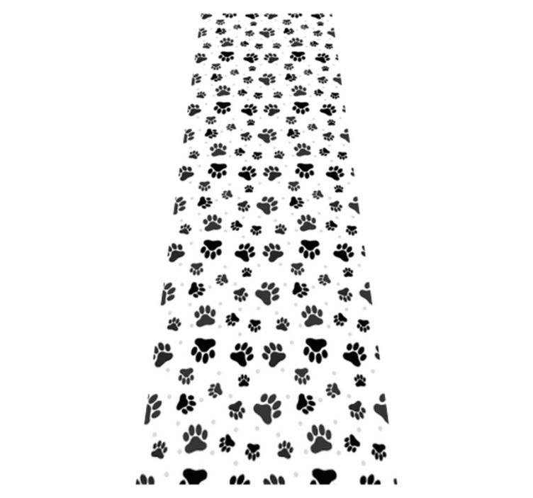 Tapis vinyle chambre motif empreintes d'animaux - TenStickers