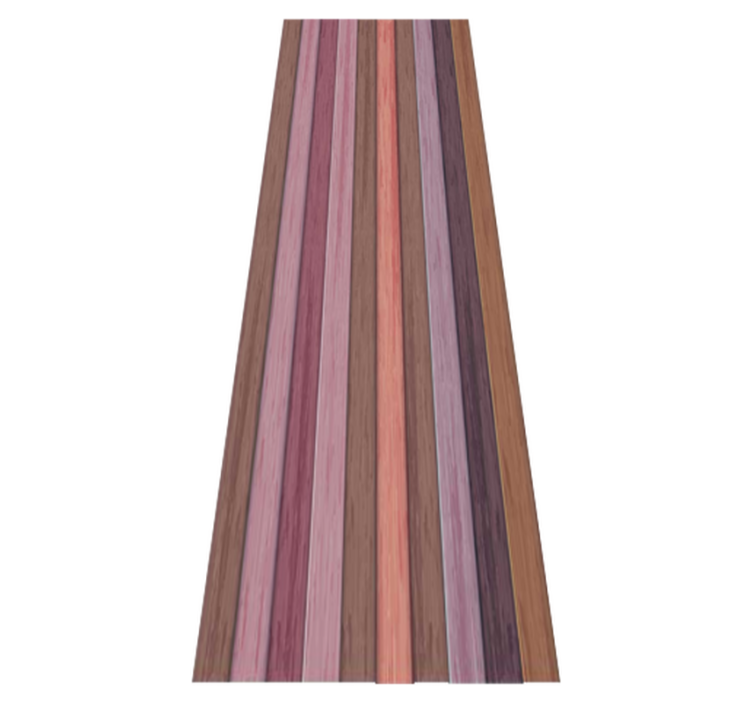 Tapis vinyle chambre texture bois gris et rose - TenStickers