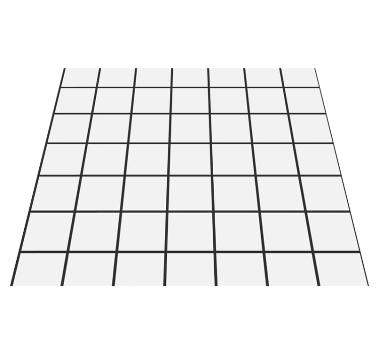 Tapis vinyle chambre damier irrégulier - TenStickers