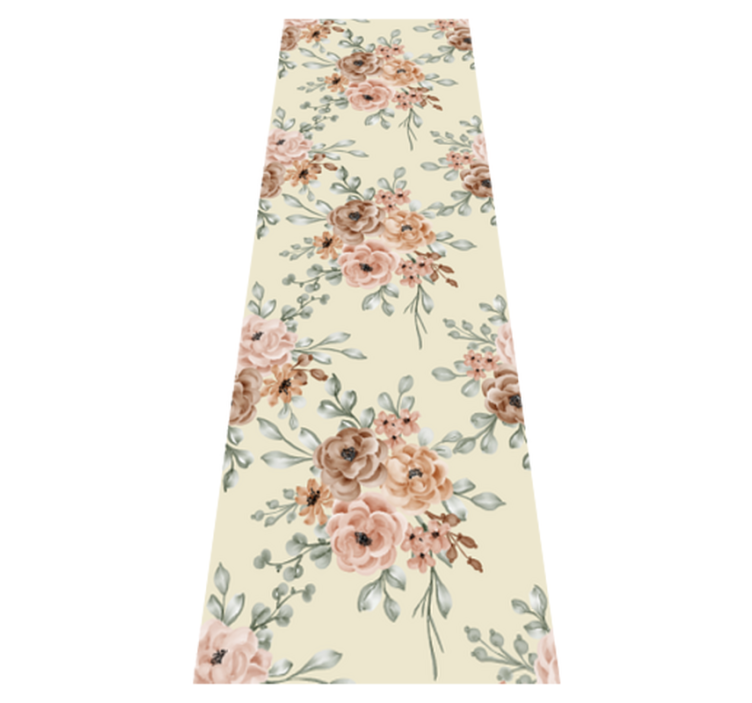 Tapis vinyle chambre tableau huile roses romantiques - TenStickers