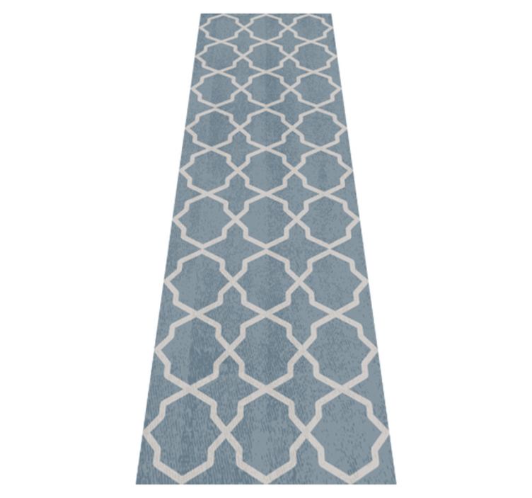 Tapis vinyle chambre motif hamptons gris - TenStickers