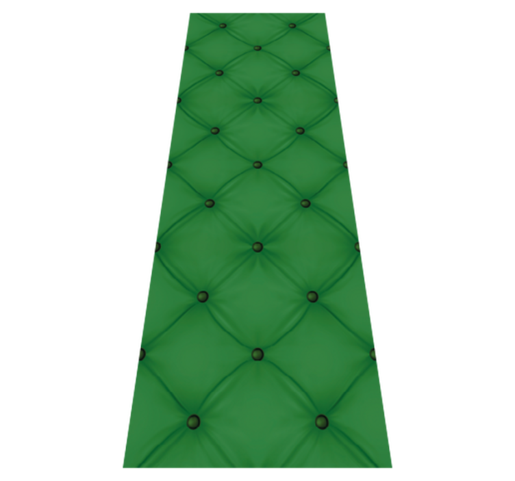 Tapis vinyle chambre imitation velours vert losanges - TenStickers