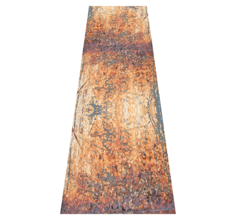 Tapis vinyle chambre motif béton gris et marron - TenStickers